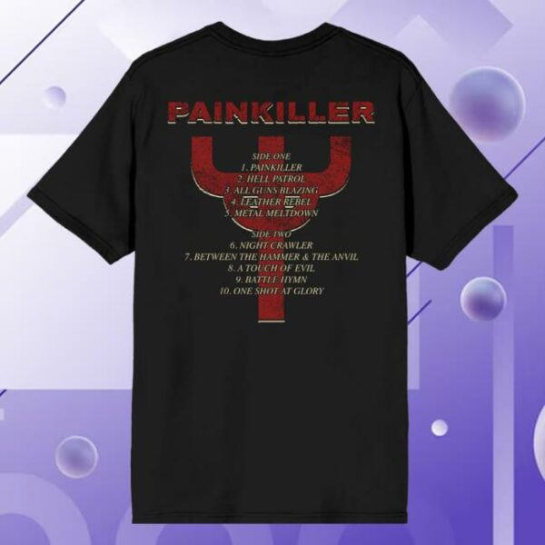 Judas Priest Store Merch Painkiller Album Tracklist Tee