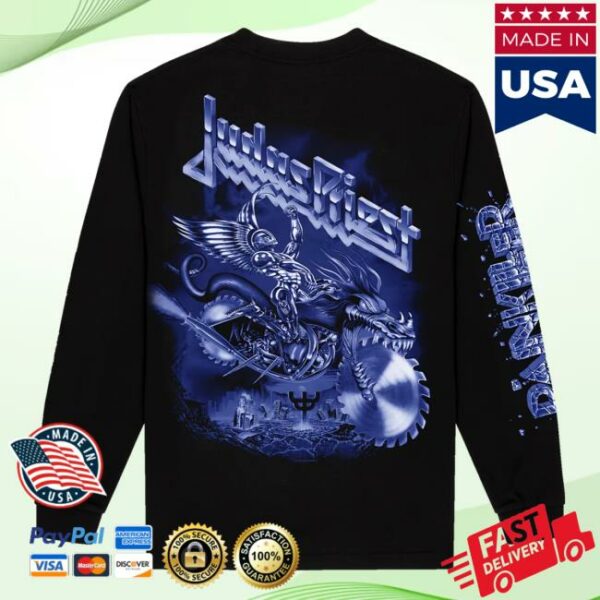 Judas Priest Store Merch Painkiller Album Tonal Longsleeve Tee