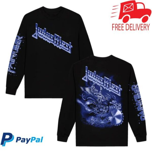 Judas Priest Store Merch Painkiller Album Tonal Longsleeve Tee