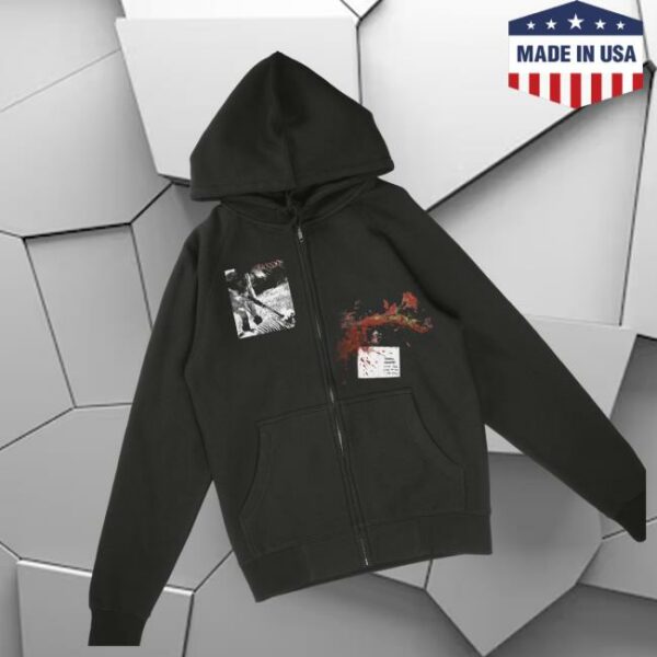 Dead Air Store Merch Quannnic Get Well Soon Black Zip Hoodie