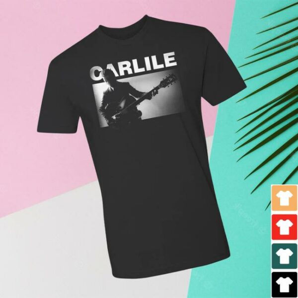 Brandi Carlile Store Merch Guitar Shadow White Logo Tee