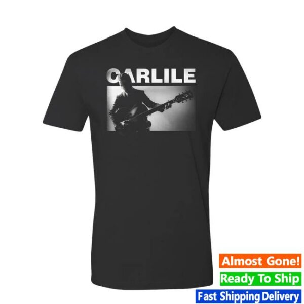 Brandi Carlile Store Merch Guitar Shadow White Logo Tee