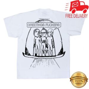 Online Ceramics Store Merch Blink-182 Aliens Exist White Tee