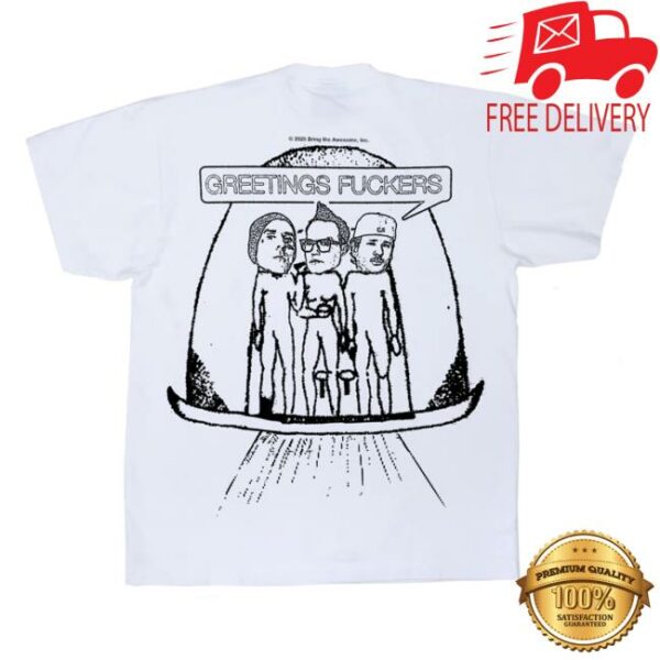 Online Ceramics Store Merch Blink-182 Aliens Exist White Tee
