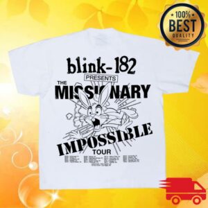 Online Ceramics Store Merch Blink-182 Missionary Impossible White Tee