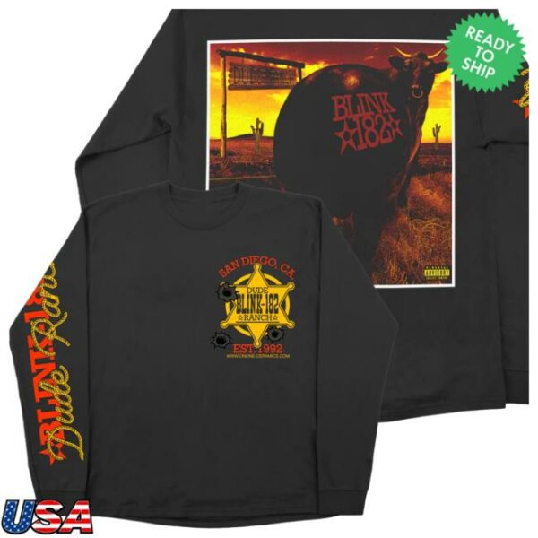 Online Ceramics Store Merch Blink-182 Dude Ranch Off-Black Long Sleeve Tee