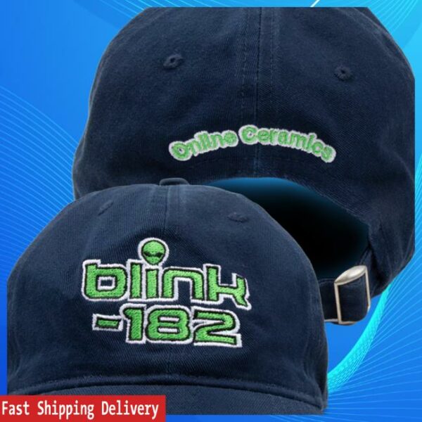 Online Ceramics Store Merch Blink-182 Alien Navy Hat
