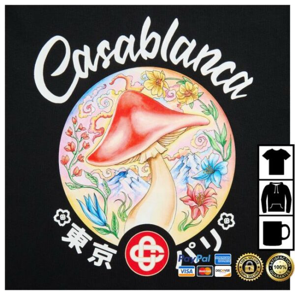 Kith Store Merch Casablanca Mushroom Emblem Printed Tee