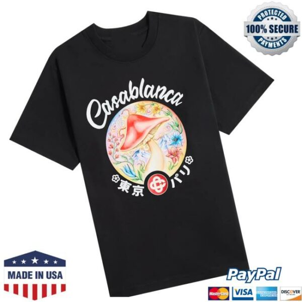 Kith Store Merch Casablanca Mushroom Emblem Printed Tee