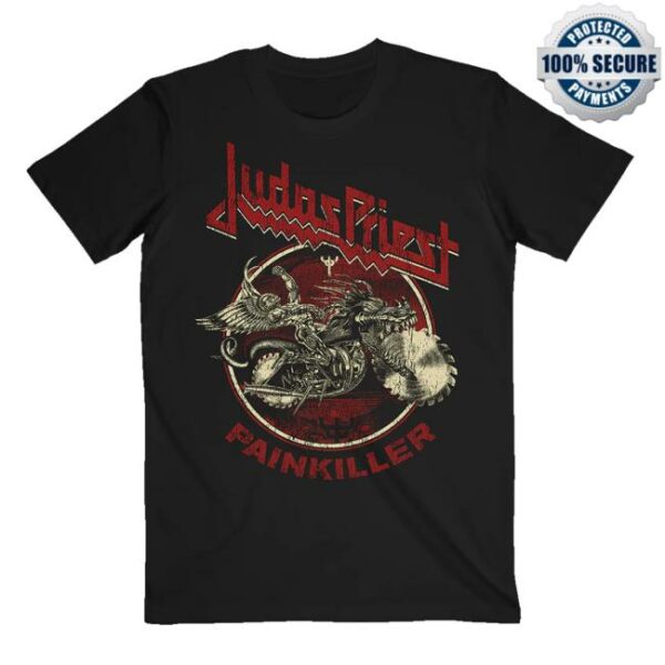 Judas Priest Store Merch Shop Painkiller Album Tracklist Tee