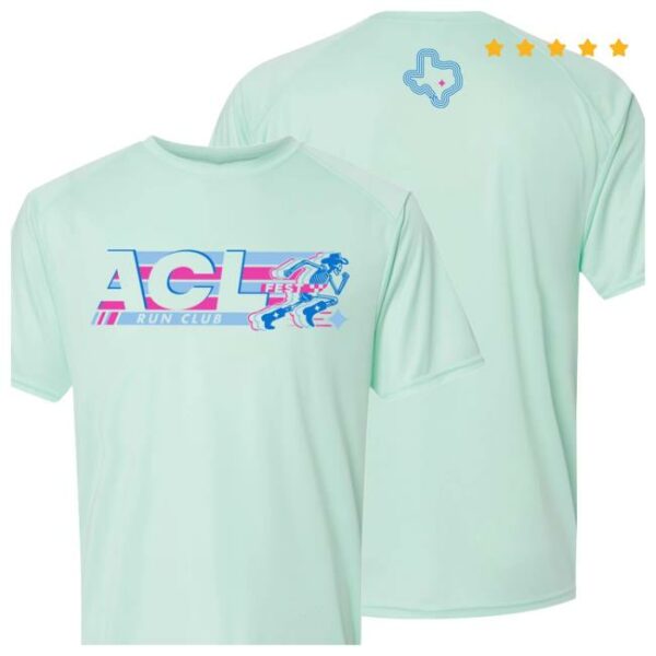 Aclfestival Store Merch Run Club Skeleton Performance Tee