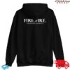 kenny hirefirefire store merch fire hoodie white logo hoodie
