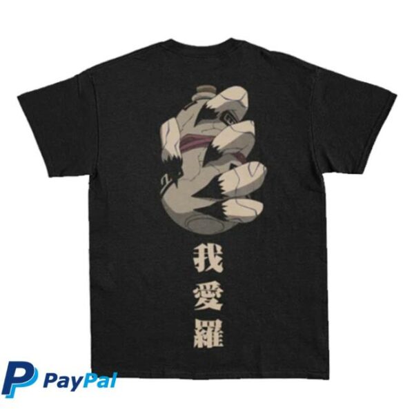 Animeape Store Merch Gaara Of The Sand Shippuden Streetwear T-Shirt