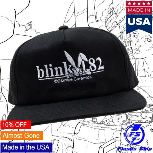 Online Ceramics Merch Store Blink-182 Bunny Hat Black