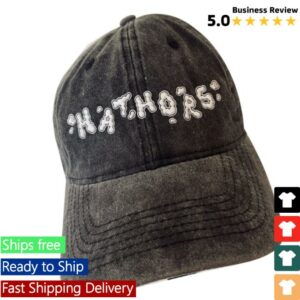 Hathors Store Merch Clouds Washed Out Baseball Cap Black
