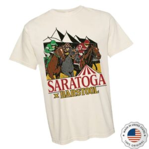 Barstool Sports Store Merch Saratoga X Barstool Sports Racing Tee