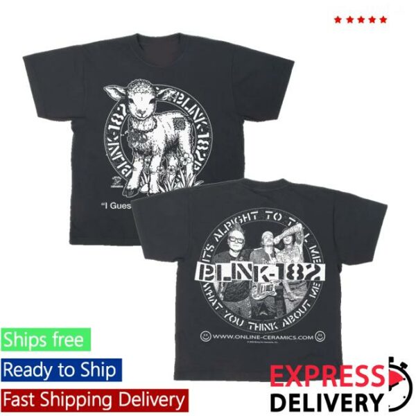 Online Ceramics Merch Strore Blink-182 I Guess This Is Growing Up Off-Black Tee