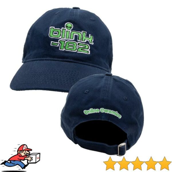 Online Ceramics Merch Strore Blink-182 Alien Hat Navy