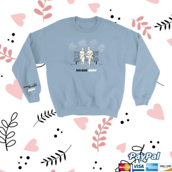 Pure Noise Merch Store Ben Quad Wisher Light Blue Crewneck