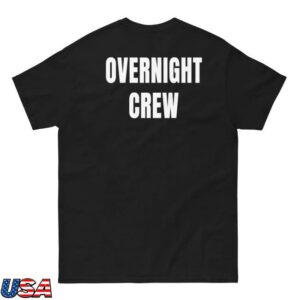 Ireland Boys Merch Store Overnight Crew Black Tee