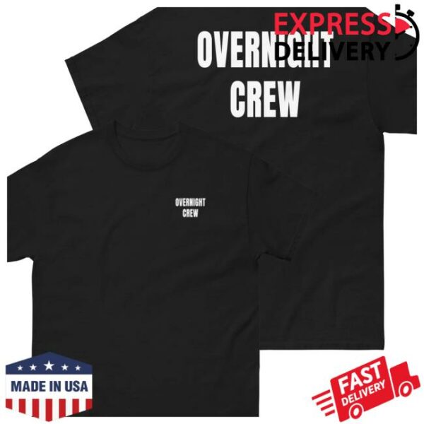 Ireland Boys Merch Store Overnight Crew Black Tee