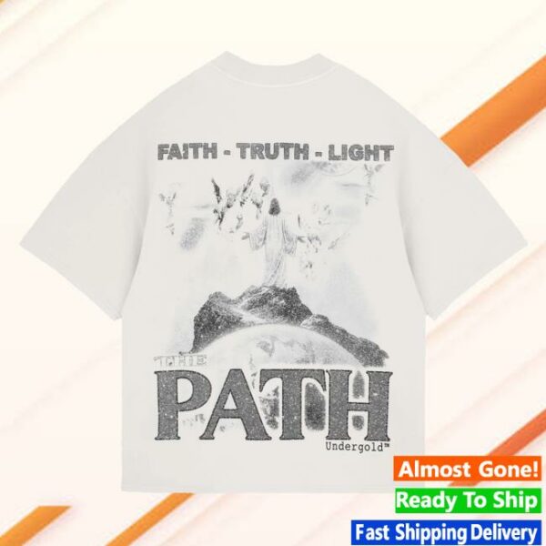 Undergold Merch Store The Path Summit Boxy Fit T-Shirt White