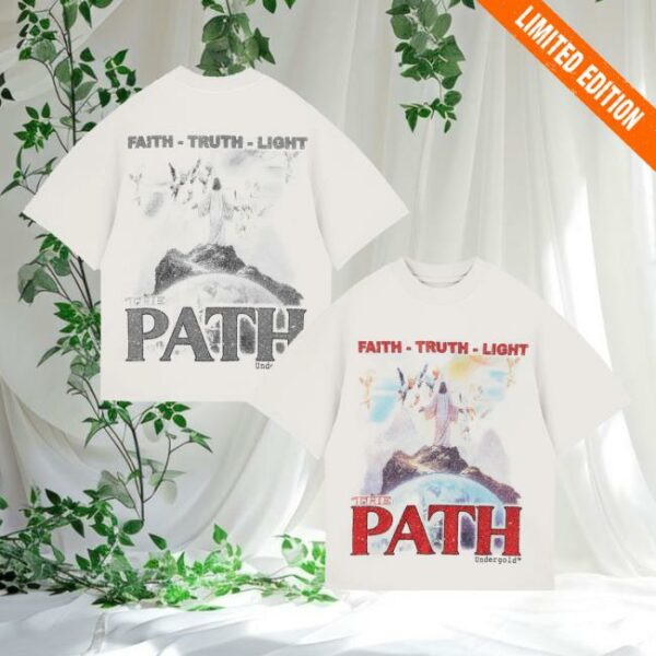 Undergold Merch Store The Path Summit Boxy Fit T-Shirt White