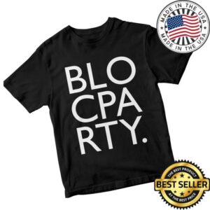 Bloc Party Store Merch Logo Infill Black Tee