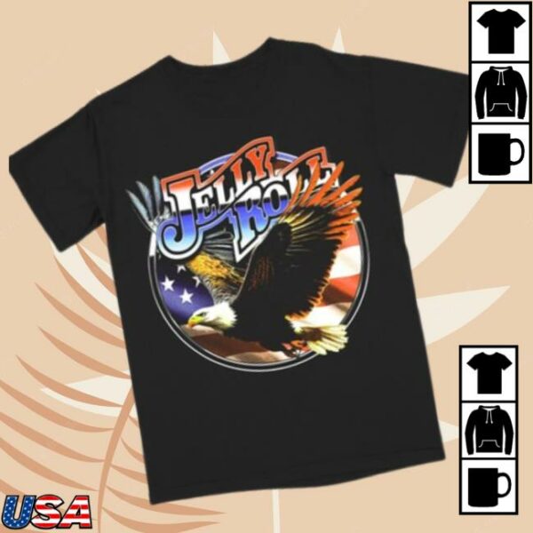Jelly Roll Official Store Merch Black Eagle T-Shirt