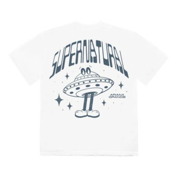 Ariana Grande Merch Store Supernatural T-Shirt White