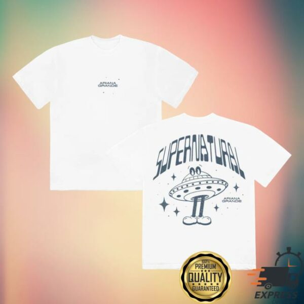 Ariana Grande Merch Store Supernatural T-Shirt White