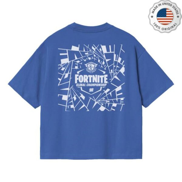 Blast Tv Store Merch 2025 Fncs Global Championship Boxy Fit Blue T-Shirt