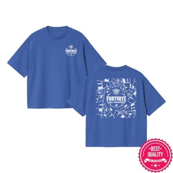 Blast Tv Store Merch 2025 Fncs Global Championship Boxy Fit Blue T-Shirt