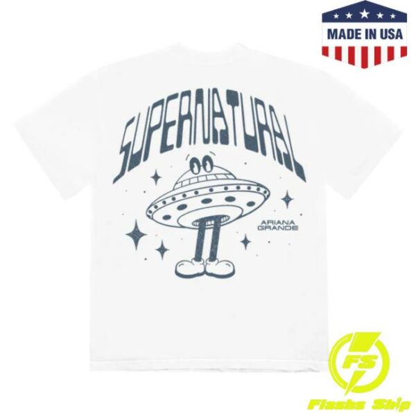 Ariana Grande Store Merch Supernatural White T-Shirt