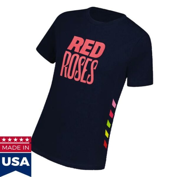 Spice Girls Merch Store Red Roses X Spice Girls Fitted Navy T-Shirt