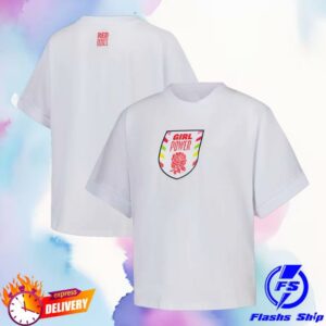 Spice Girls Merch Store Red Roses X Spice Girls Oversized White T-Shirt