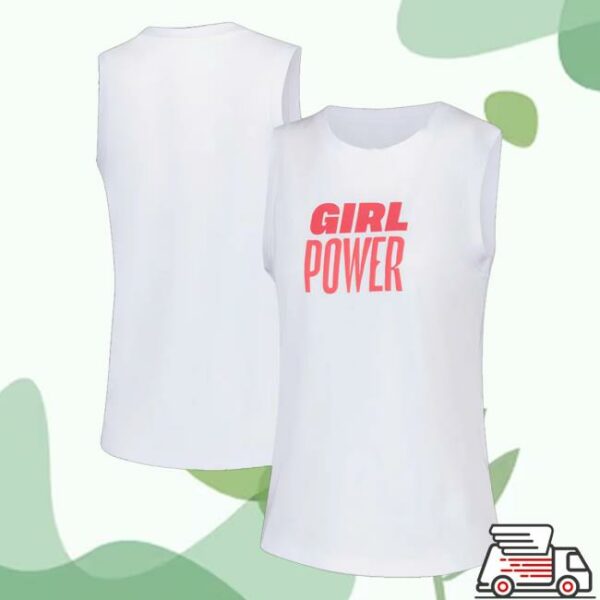 Spice Girls Merch Store Red Roses X Spice Girls Relaxed White Tank Top