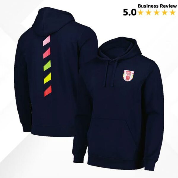 Spice Girls Merch Store Red Roses X Spice Girls Standard Fit Navy Hoodie