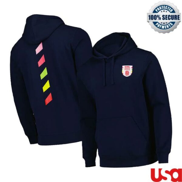 Spice Girls Merch Store Red Roses X Spice Girls Standard Fit Navy Hoodie