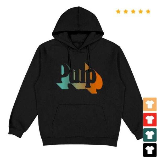 Pulp Official Store Merch Here Comes More Tour Black Hoodie