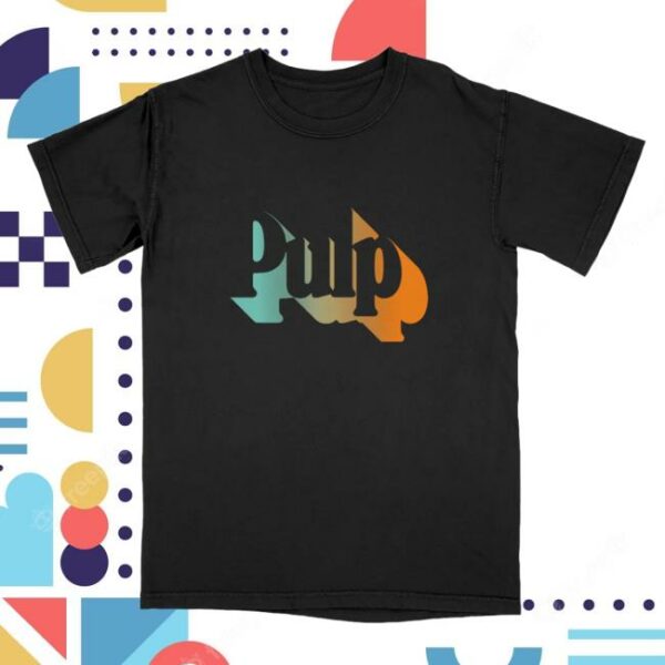 Pulp Official Store Merch Here Comes More Tour Black Tee