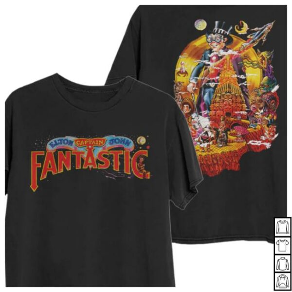 Elton John Store Merch Captain Fantastic 50Th Anniversary T-Shirt
