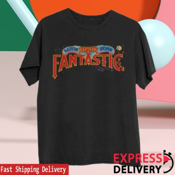 Elton John Store Merch Captain Fantastic 50Th Anniversary T-Shirt