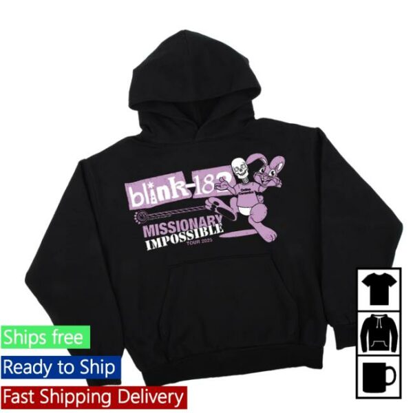 Blink182 Store Merch Missionary Impossible Tour Exclusive Hoodie