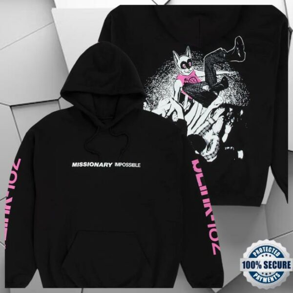 Blink182 Store Merch Missionary Impossible Tour Hoodie