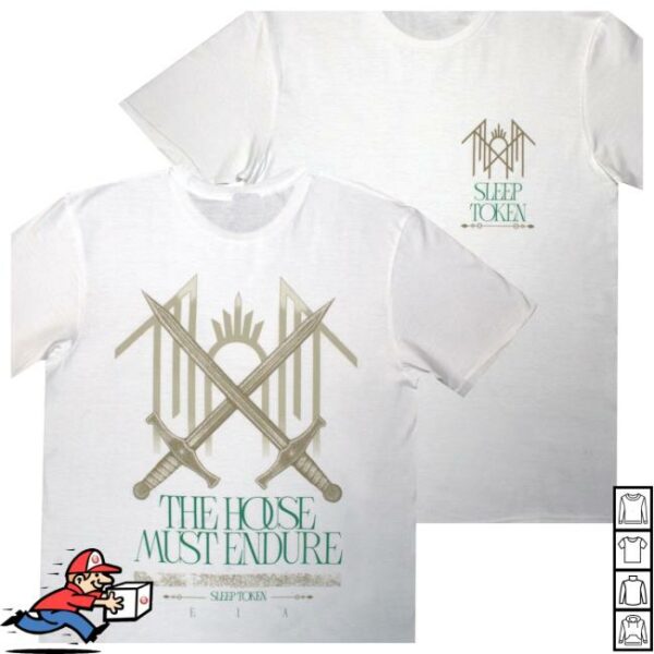 Cool Store Merch Sleep Token The House Must Endure White T-Shirt
