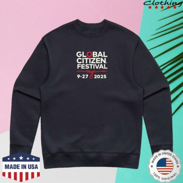 Global Citizen Merch Store Gcf 2025 Lineup Crewneck