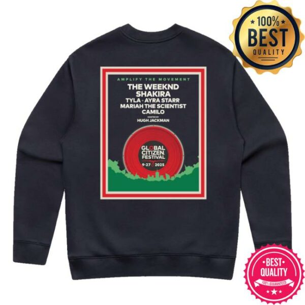 Global Citizen Merch Store Gcf 2025 Lineup Crewneck