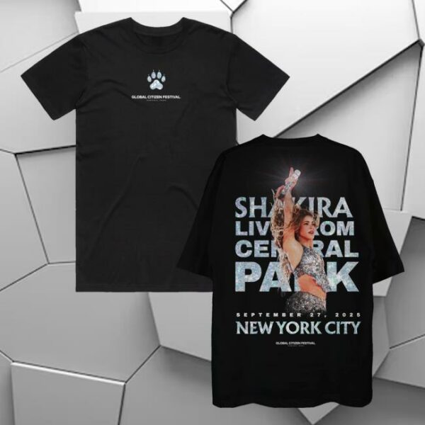 Global Citizen Merch Store Gcf 2025 Shakira T-Shirt