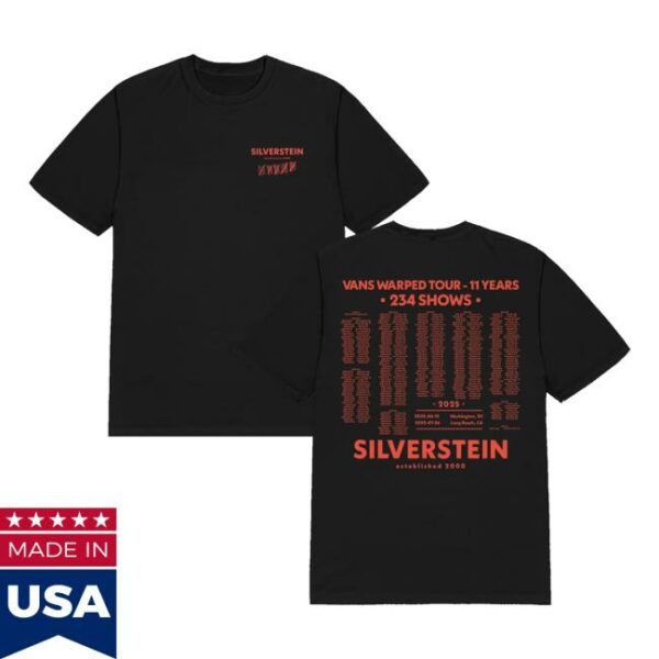 Silverstein Music Merch Store Warped Ii Years Tee